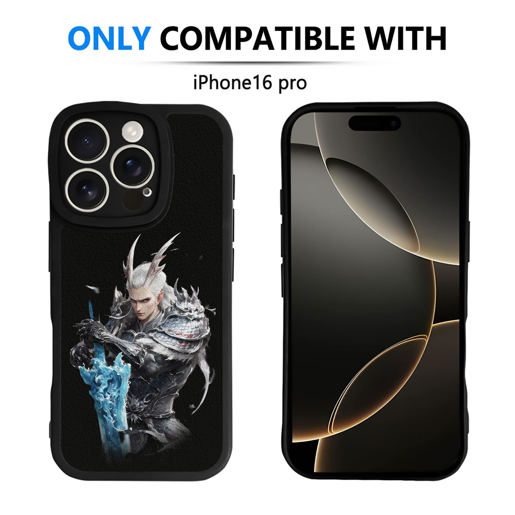 （画像用） Ne Zha 2 ナタ 魔童の大暴れ 【iPhone 16シリーズ対応】シリコンスマホケース（レザー調） 材質：シリコン